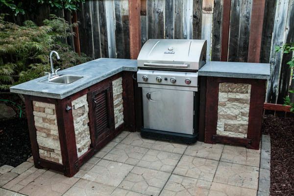 How to Build Your Own Outdoor Kitchen (For a Fraction of the Cost) -   24 diy outdoor sink
 ideas