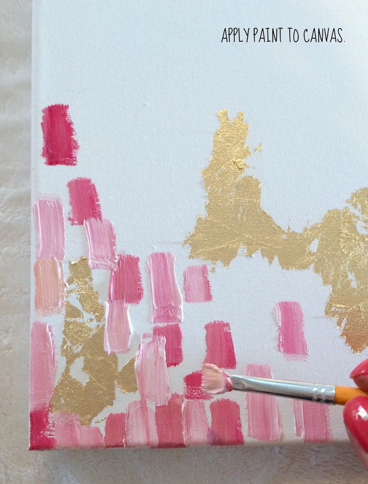 How To Make DIY Gold Leaf Abstract Art. LOVE this! -   24 diy painting gold
 ideas