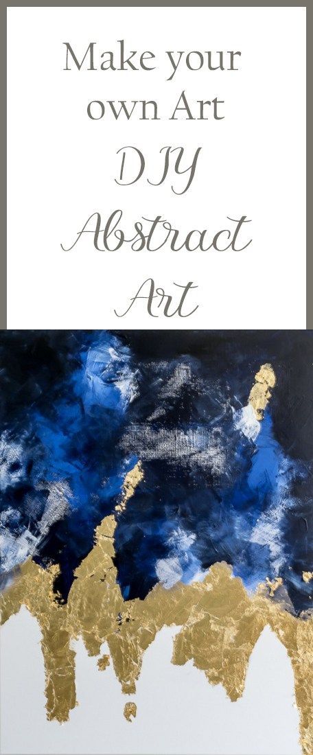 Make an Abstract Painting: Easy DIY Art -   24 diy painting gold
 ideas