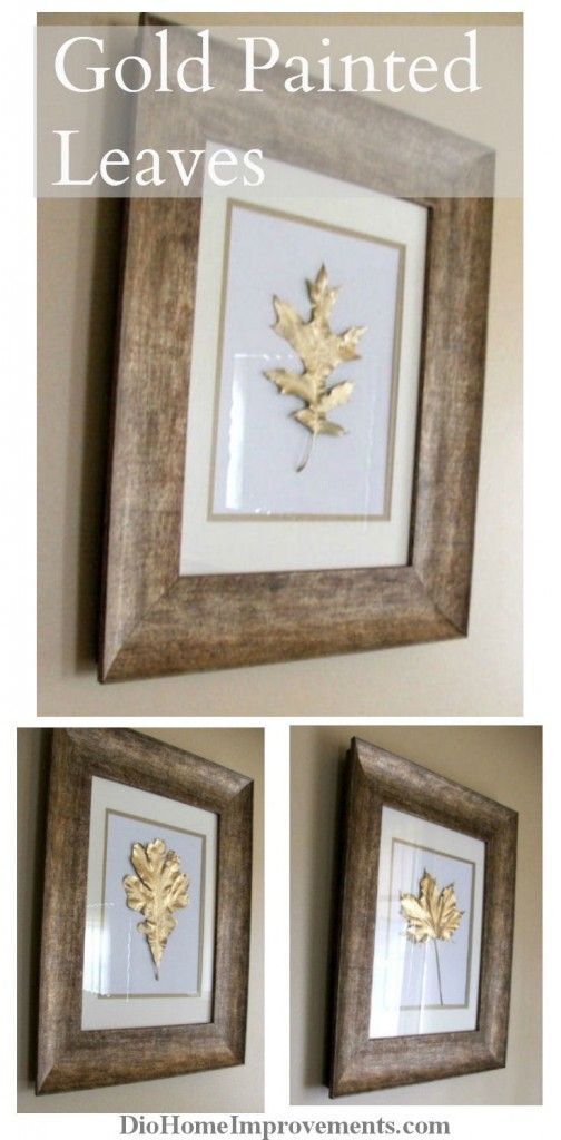 Painted Gold Leaves -   24 diy painting gold
 ideas