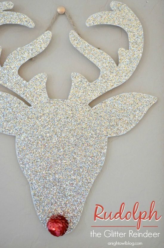 On Dancer - On Dasher - On Donner and Blitzen! With just a few simple supplies, you can make this cute Homemade Christmas Decoration! Pin this to your Christmas Board! -   24 homemade crafts supplies
 ideas