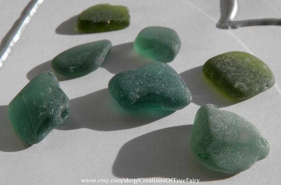 7 pcs Green sea glass from the Black Sea Set of natural beach glass Craft supplies for crafts Homemade handcrafted handmade jewelry SGL-6 -   24 homemade crafts supplies
 ideas