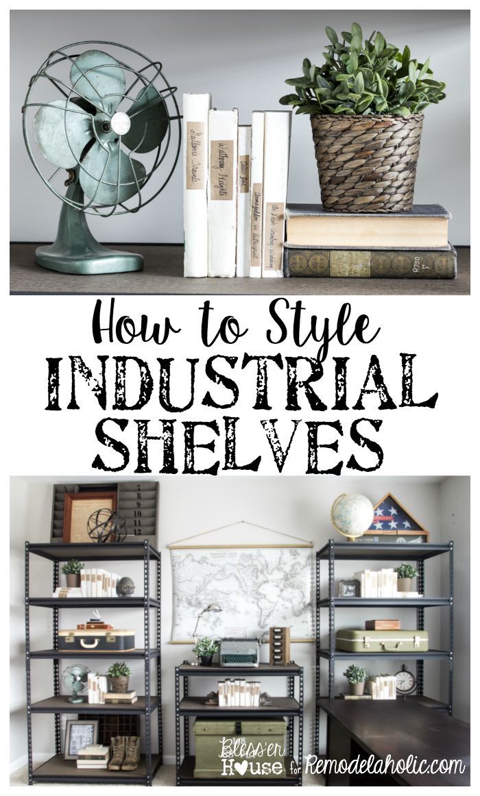 24 industrial decor shelf
 ideas