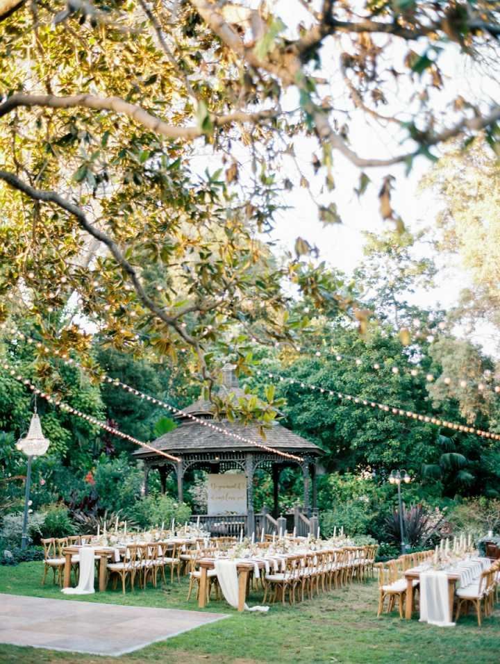 The Garden Wedding D?cor Every Romantic Outdoor Bash Needs -   24 outdoor garden reception
 ideas