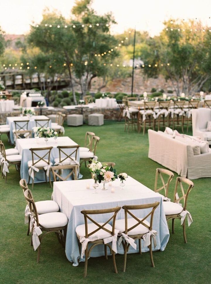 Floral Paradise in Charming Arizona Wedding -   24 outdoor garden reception
 ideas