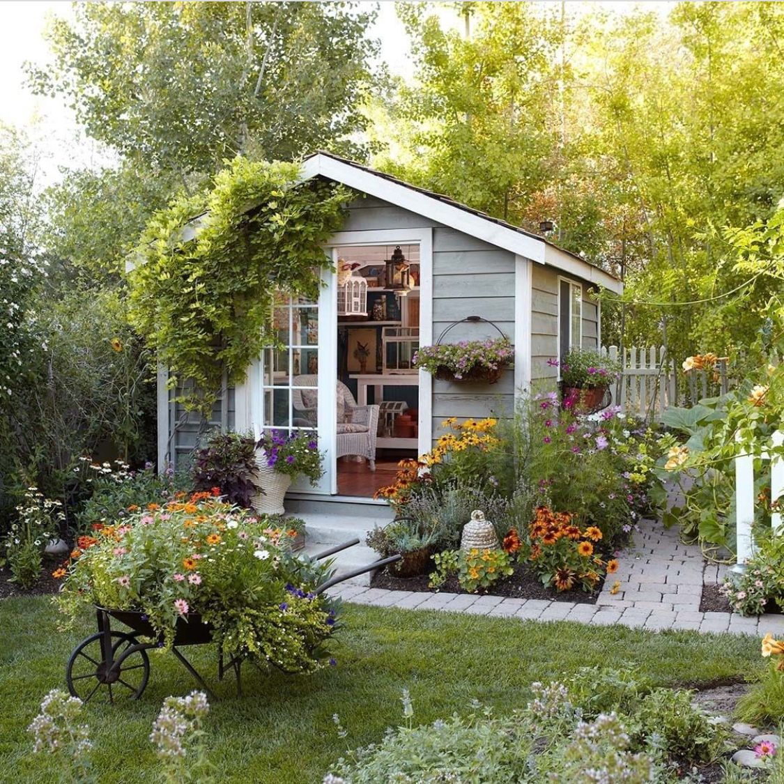 24 pretty garden shed
 ideas