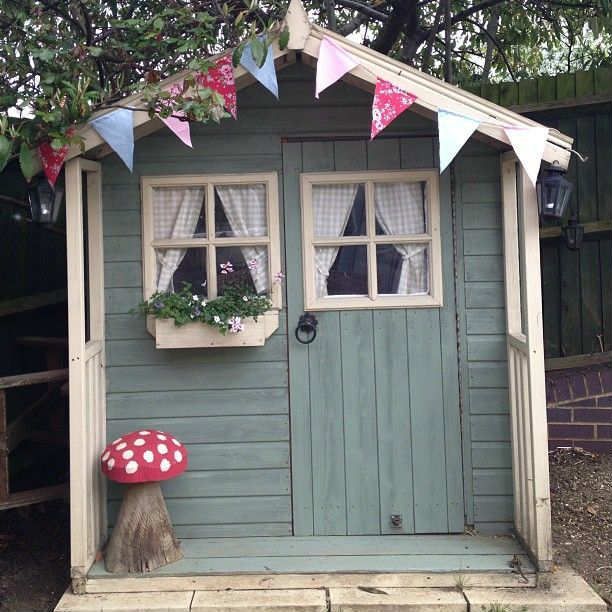10 Amazingly Awesome Cubby Houses Part 3 -   24 pretty garden shed
 ideas