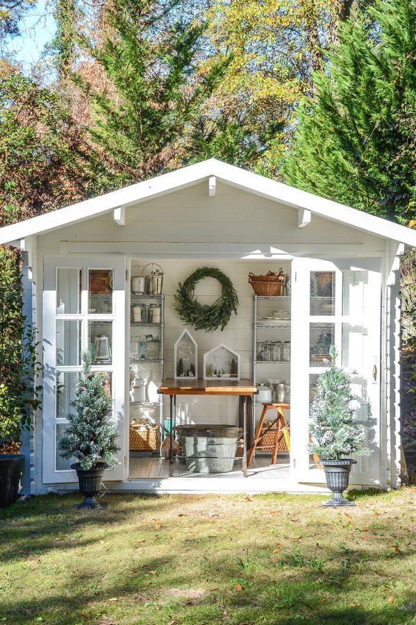 The Most Charming Garden Sheds on Pinterest -   24 pretty garden shed
 ideas