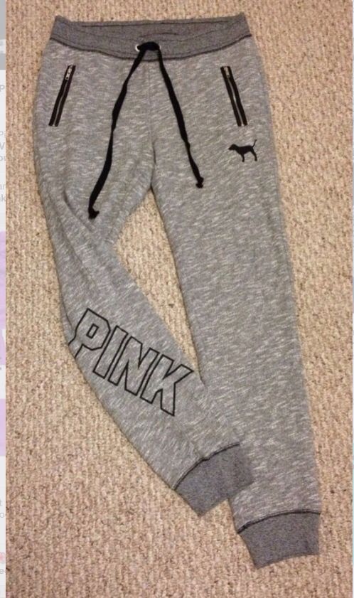 Pink Victoria Secret Sweats  Follow Me @ElexisLinda -   24 victoria secret leggings
 ideas