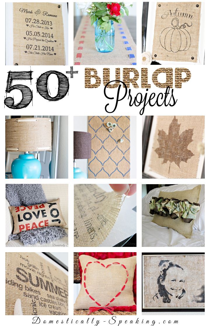Burlap Projects -   25 burlap crafts board
 ideas