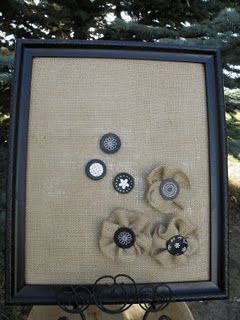 LOVE THIS!  burlap covered magnetic board -   25 burlap crafts board
 ideas