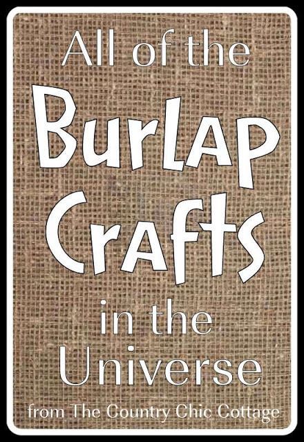 Burlap Crafts - get the entire collection -   25 burlap crafts board
 ideas