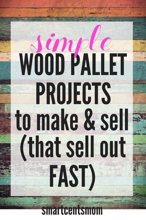 Pallet Wood Projects that Sell – [Creative Ways to Make Money] -   25 crafts projects things to
 ideas