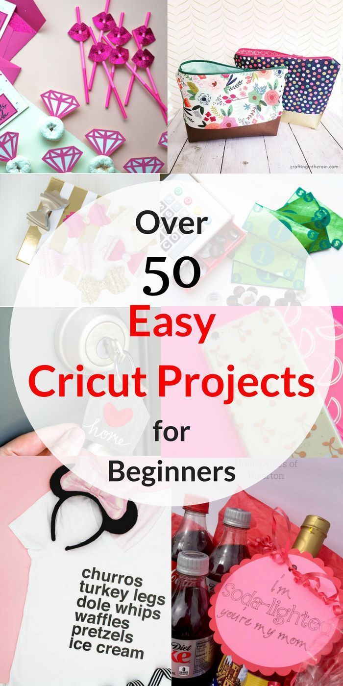 Over 50 Easy Cricut Projects For Beginners -   25 crafts projects things to
 ideas