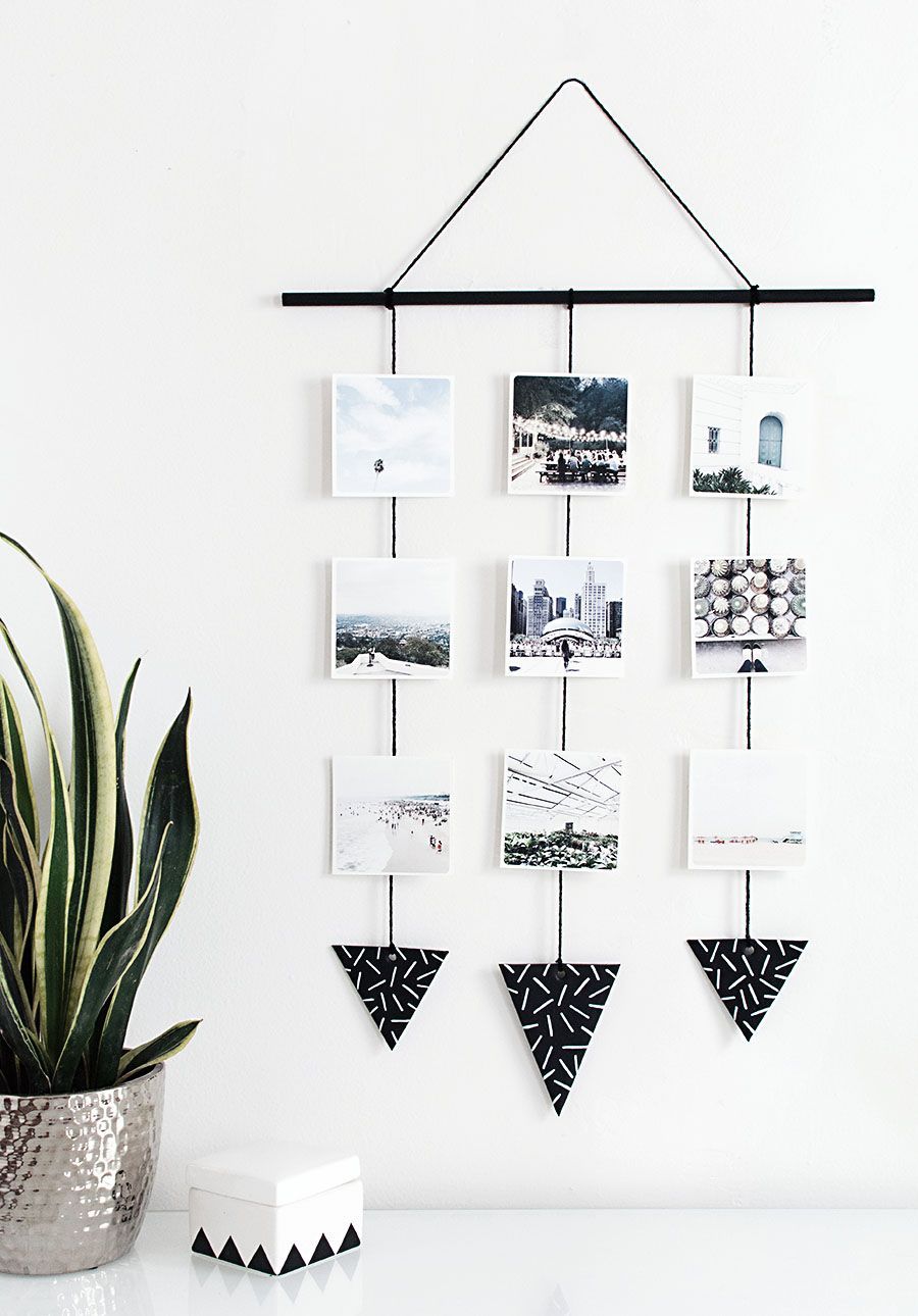 9 Stylish DIYs to Turn Your Instas Into Art -   25 cute room decor
 ideas