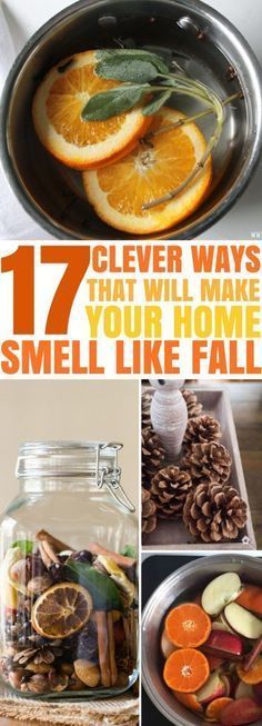 17 Clever Ways That Will Make Your Home Smell Like Fall -   25 diy house scents
 ideas