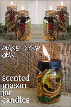 Fill your home with wonderful aromas by making these DIY scented mason jar candles. Is this going to be your next project? -   25 diy house scents
 ideas