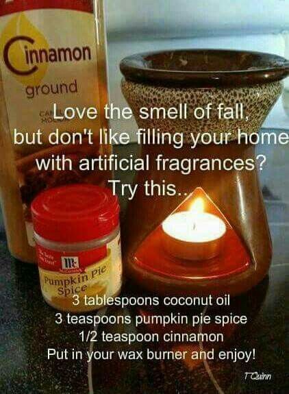 DIY fall scent for home. I tried this in my scentsy warmers.  It didn't work.  I couldn't smell anything. :( -   25 diy house scents
 ideas