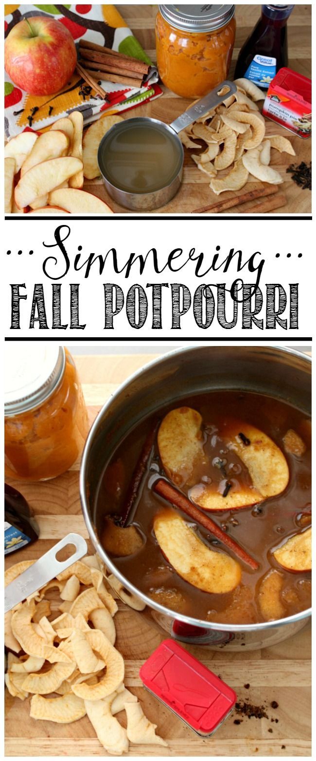 Fall Simmering Potpourri Recipes -   25 diy house scents
 ideas
