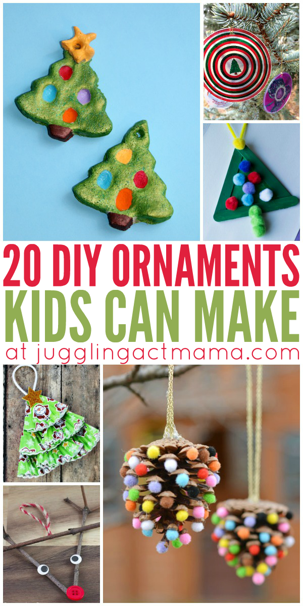 20 DIY Ornaments Kids Can Make -   25 diy ornaments kids
 ideas