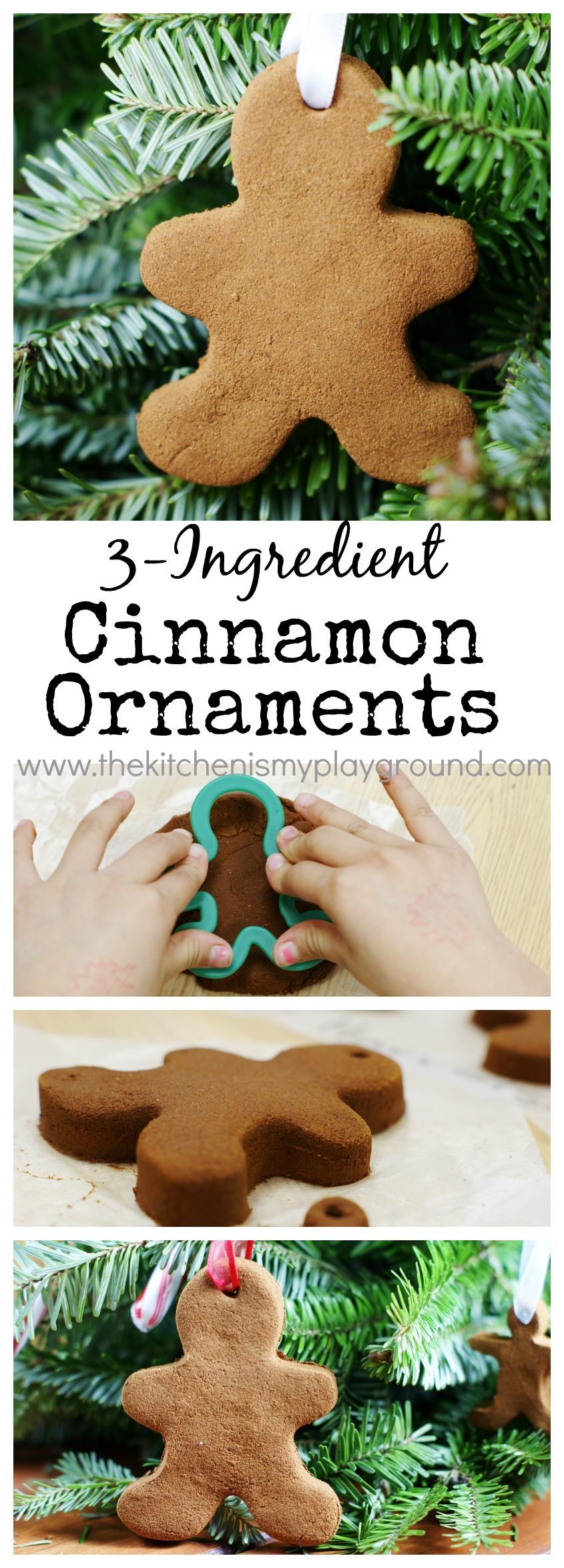 Easy 3-Ingredient Cinnamon Ornaments -   25 diy ornaments kids
 ideas