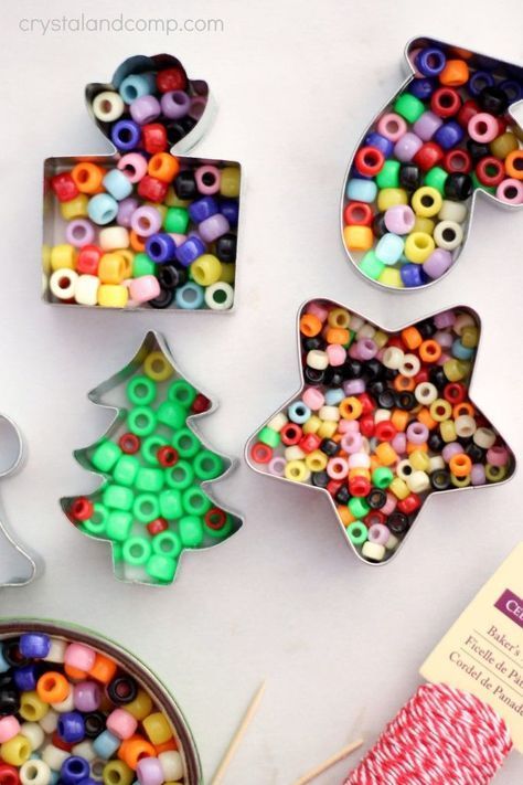 Handmade Beaded Christmas Ornaments Kids Can Make -   25 diy ornaments kids
 ideas