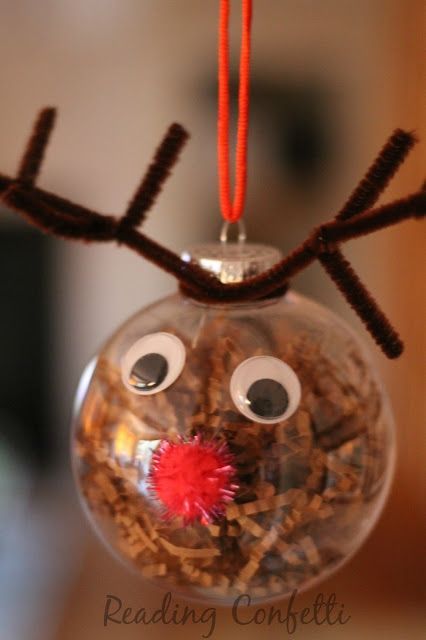 Cute and easy reindeer ornaments for kids to make this Christmas. -   25 diy ornaments kids
 ideas
