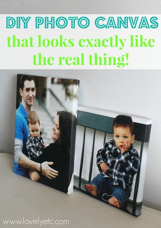 DIY Photo Canvas That Looks Exactly Like The Real Thing -   25 diy photo poster
 ideas