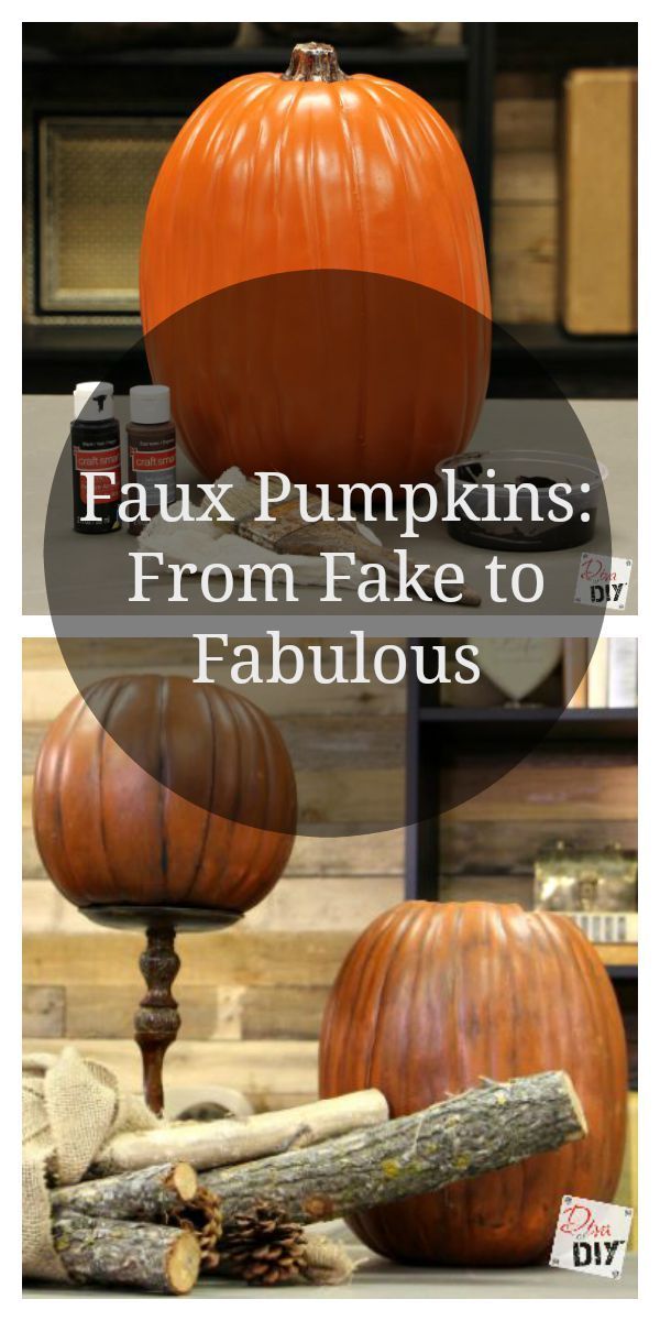 How to Make a Realistic Faux Pumpkin -   25 foam pumpkin decor
 ideas