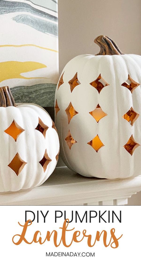 Shimmering Boho Pumpkin Luminaries -   25 foam pumpkin decor
 ideas