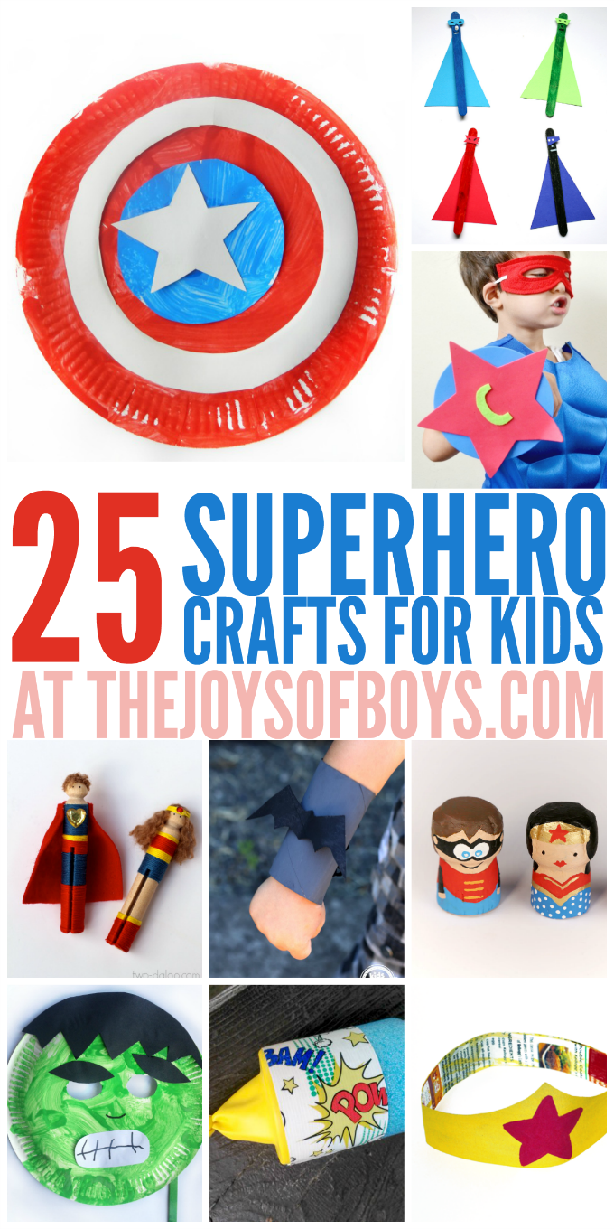 25 Superhero Crafts for Kids -   25 young kids crafts
 ideas