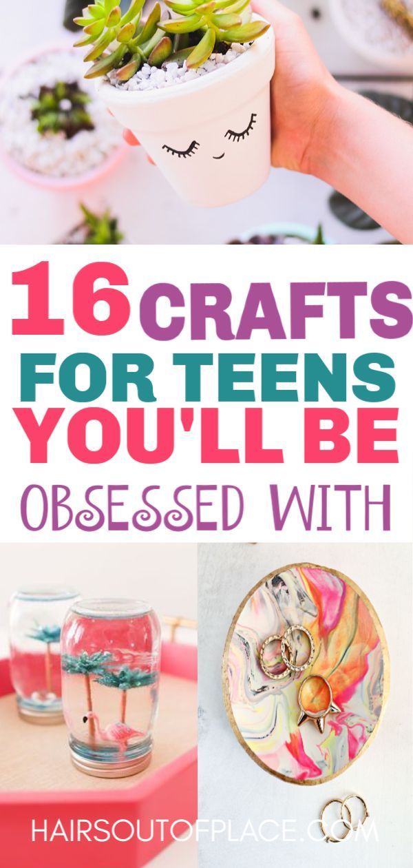15 Fun Crafts for Teens that Will Bring Out Their Inner Artist -   25 young kids crafts
 ideas