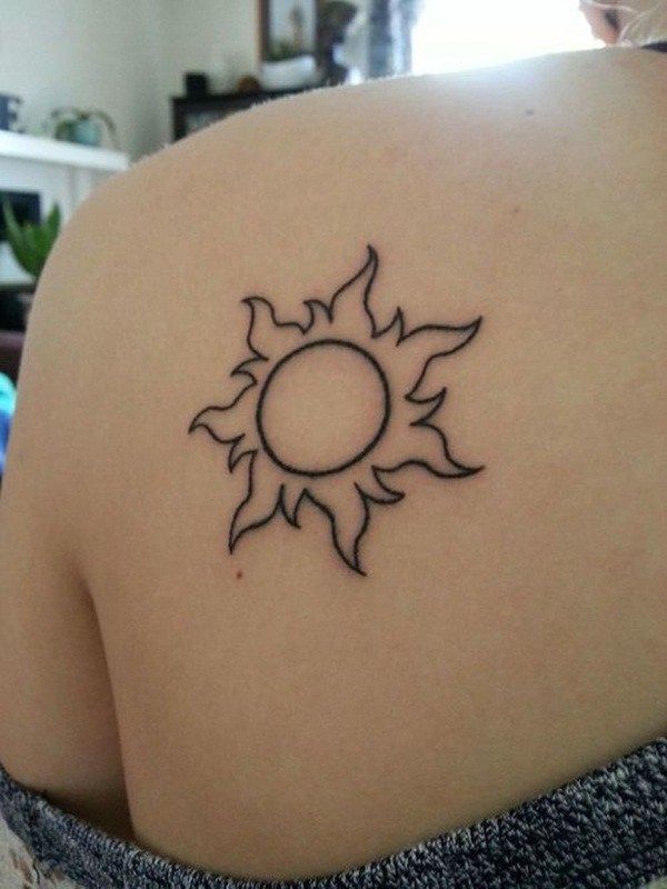 Warm and Bright Sun Tattoo Ideas -   10 disney tattoo tangled
 ideas