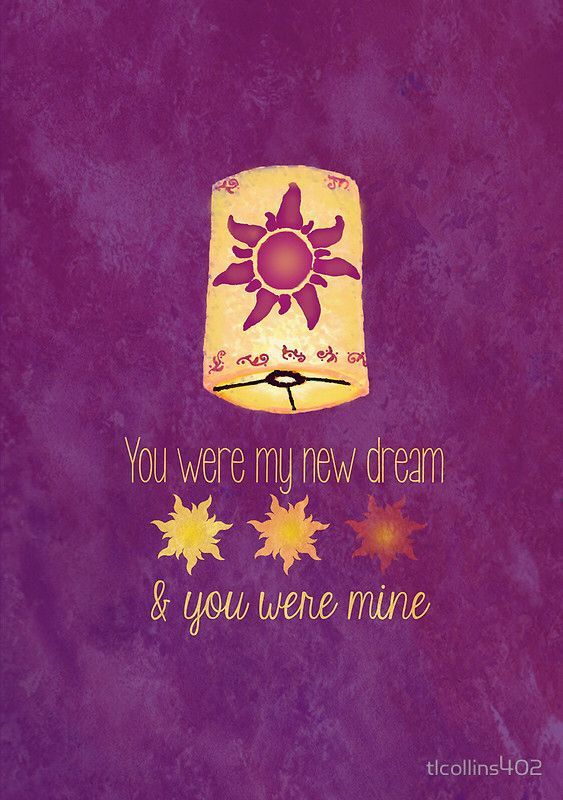 ‘You Were My New Dream’ Photographic Print by tlcollins402 -   10 disney tattoo tangled
 ideas