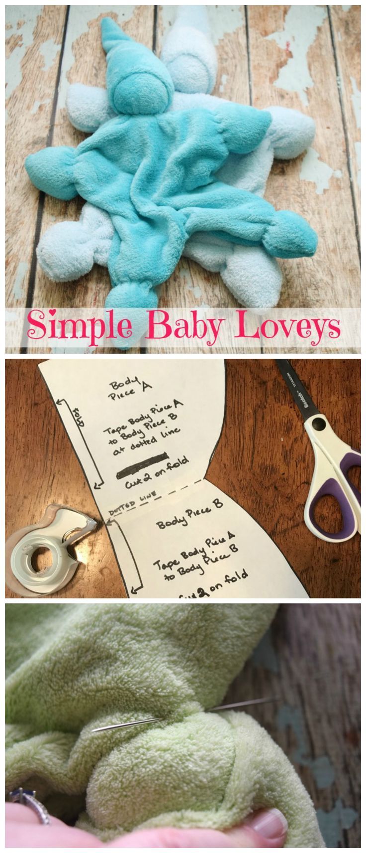 Simple Lovey for Baby -   16 baby crafts to make
 ideas