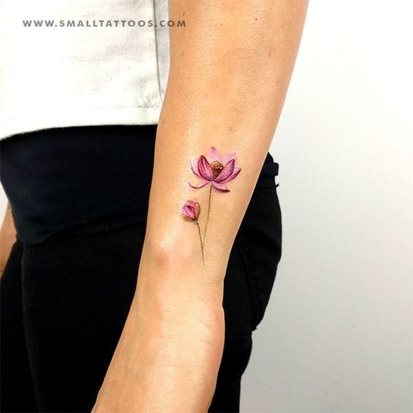 Lotus Flower Temporary Tattoo By Lena Fedchenko (Set of 3) -   17 tatuajes lotus tattoo
 ideas