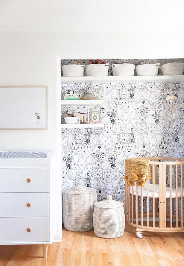 Here's How to Fit a Nursery Into Your Very Small Home -   19 fitness wallpaper apartment therapy
 ideas
