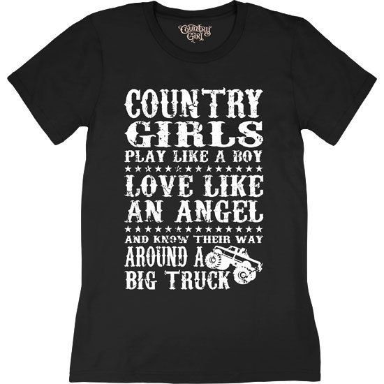 Women's Country Girl® Big Truck Short Sleeve Tee -   19 short girl style
 ideas