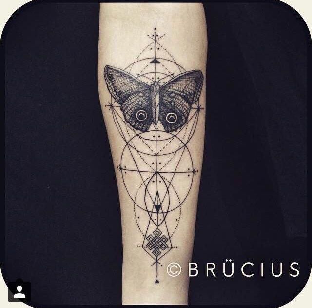 20 geometric tattoo butterfly
 ideas