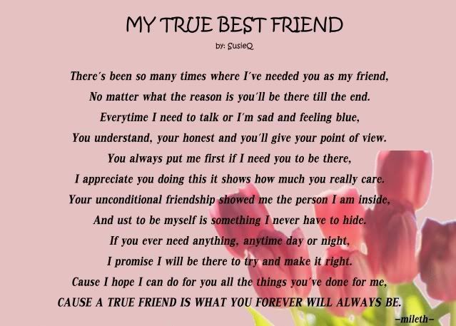 Mileth Bruno uploaded this image to 'friendship poems'.  See the album on Photobucket. -   21 best friend poems
 ideas