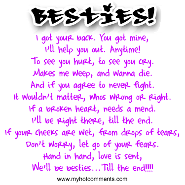 Best Friend Poems For Girls That Make You Cry And Laugh | quoteeveryday.com -   21 best friend poems
 ideas