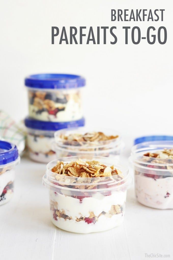 DIY Grab-and-Go Breakfast Parfaits Will Change Your Life -   21 breakfast recipes on the go
 ideas
