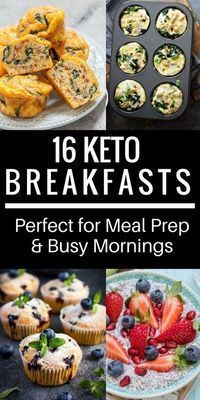 16 Easy Keto Breakfast Recipes! Perfect for Meal Prep & Busy Mornings -   21 breakfast recipes on the go
 ideas