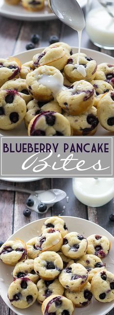 Blueberry Pancake Bites -   21 breakfast recipes on the go
 ideas
