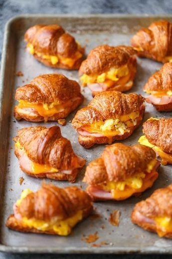 Make-Ahead Croissant Egg Sandwiches (for All Your Brunch Needs) -   21 breakfast recipes on the go
 ideas