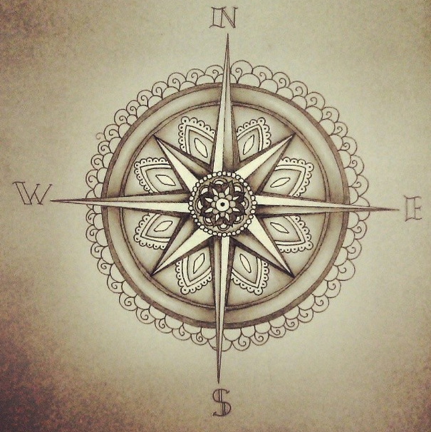 21 compass cross tattoo
 ideas