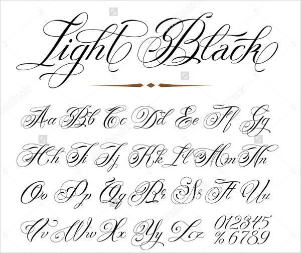 Fancy Cursive Letters -   21 tattoo fonts print
 ideas