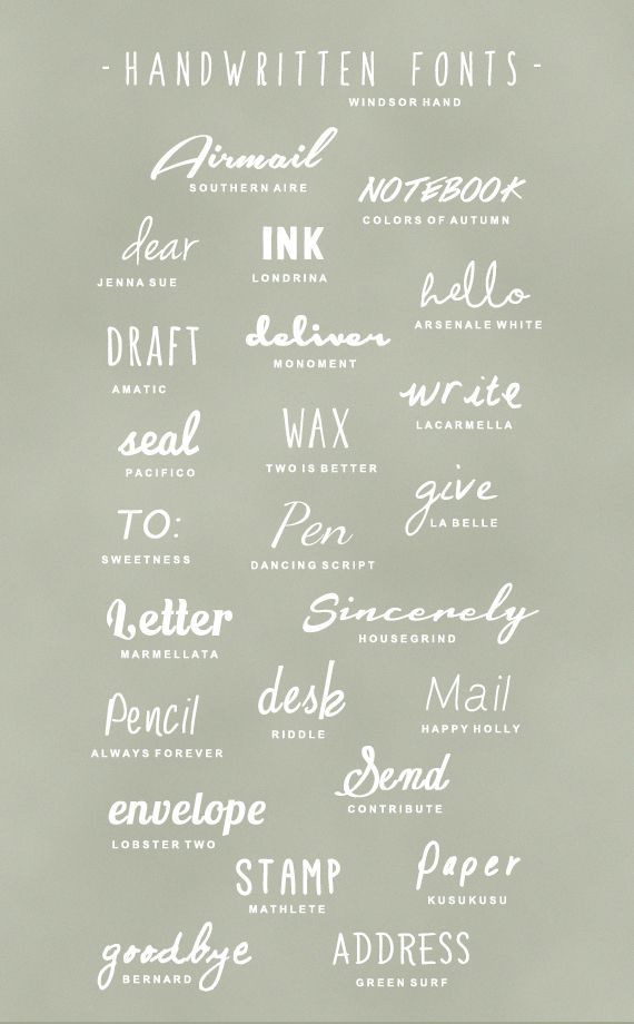 25 Free Handwritten Fonts -   21 tattoo fonts print
 ideas