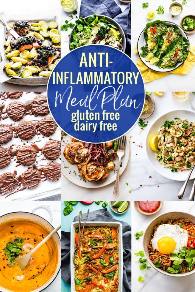 Anti-Inflammatory Meal Plan of Dairy-Free and Gluten-Free Recipes -   22 anti inflammatory gluten free
 ideas