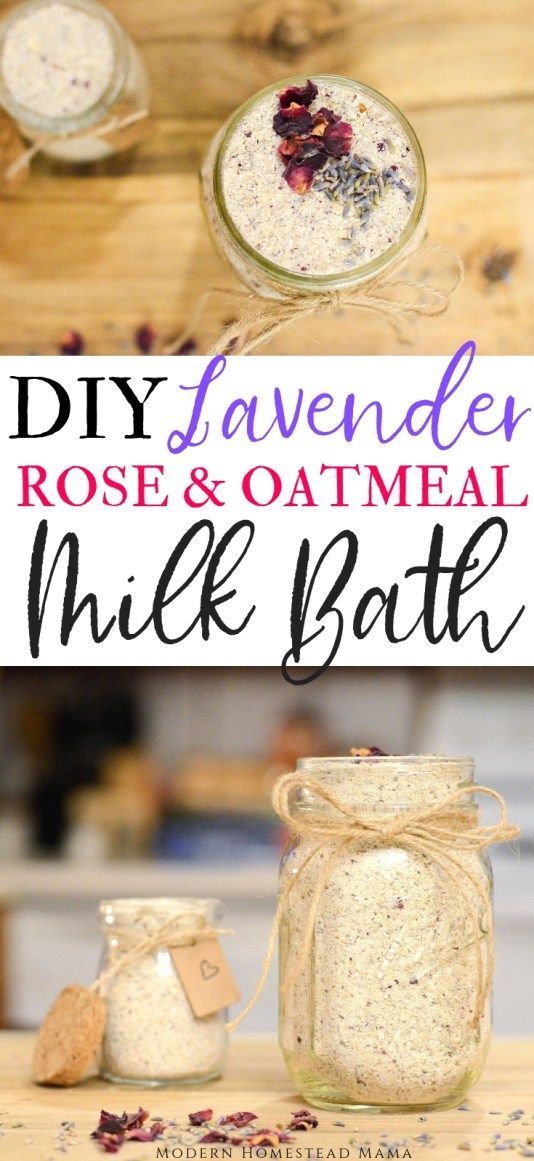 DIY Milk Bath Recipe (Lavender Rose & Oatmeal) -   22 diy beauty decor
 ideas